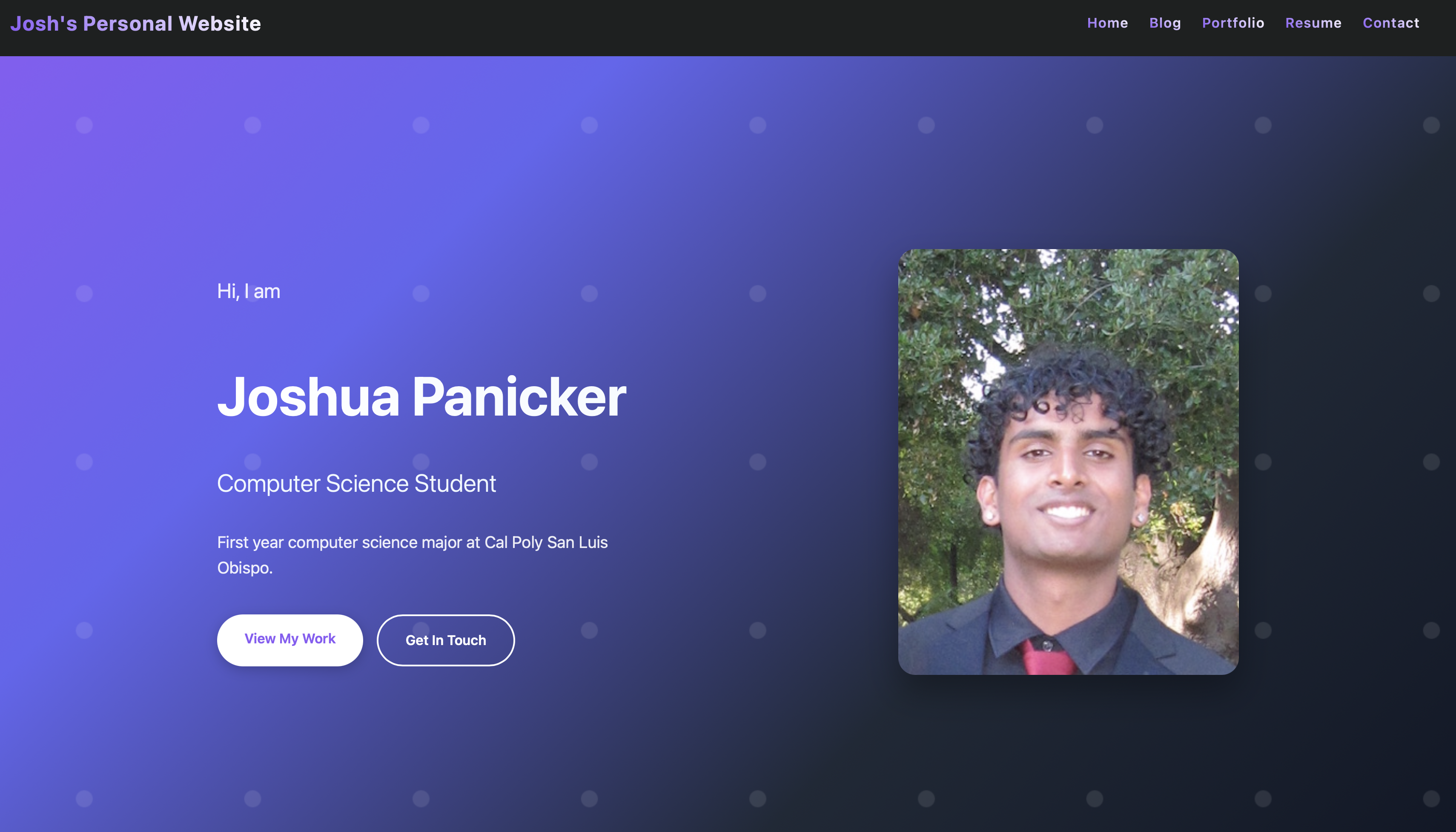Personal Website Preview